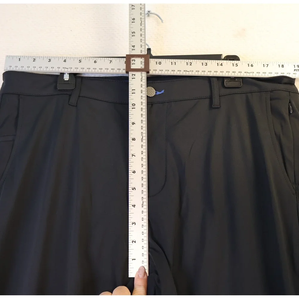 Twillory Mens 38x32 Performance Pants Black Technical Fabric Tailored TSS20PCP